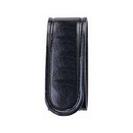Belt Keepers 4-Pack - Plain Leather - Black - Hidden Snap