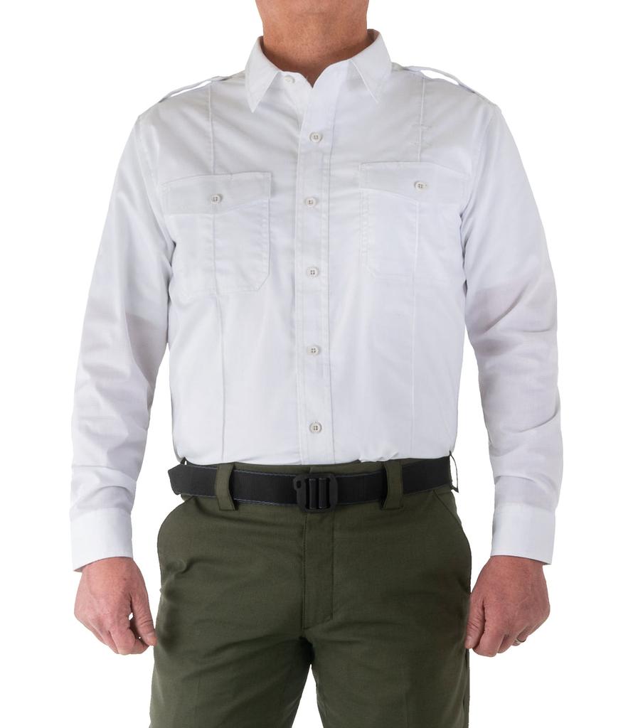 Pro Duty Uniform Shirt - Long Sleeve WHITE