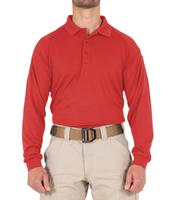 Performance Polo - Long Sleeve: RED