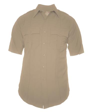 DutyMaxx Short Sleeve Poly/Rayon Stretch Shirt - Silver Tan