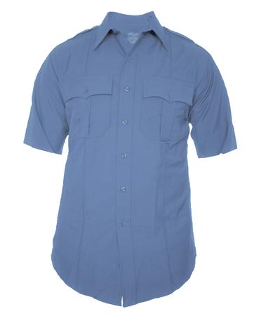DutyMaxx Short Sleeve Poly/Rayon Stretch Shirt - Medium Blue
