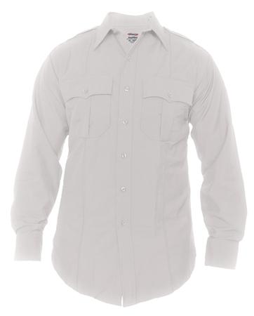 DutyMaxx Long Sleeve Poly/Rayon Stretch Shirt - White