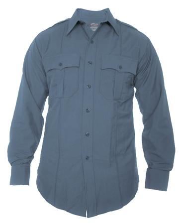 DutyMaxx Long Sleeve Poly/Rayon Stretch Shirt - French Blue